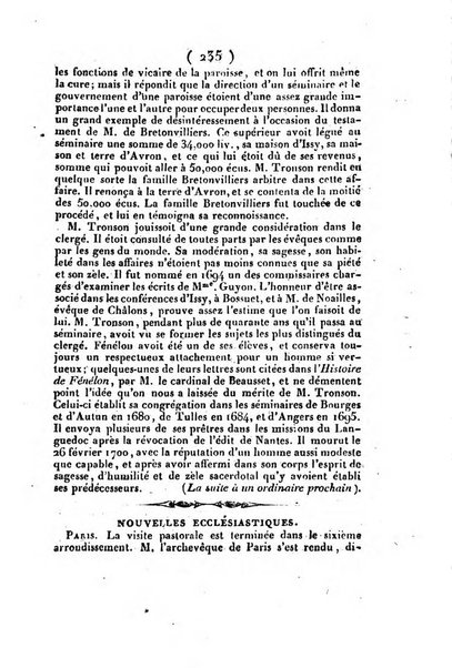 L'ami de la religion et du roi journal ecclesiastique, politique et litteraire