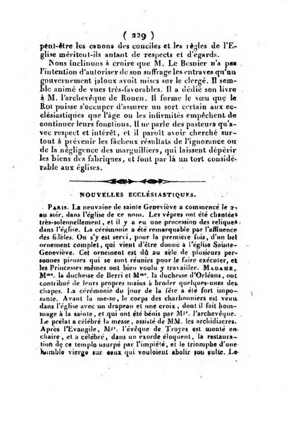 L'ami de la religion et du roi journal ecclesiastique, politique et litteraire