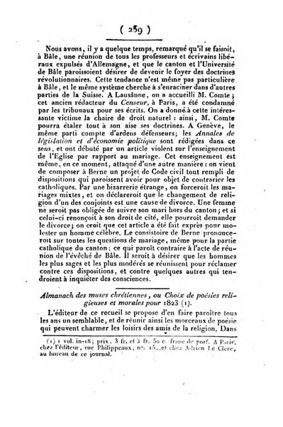 L'ami de la religion et du roi journal ecclesiastique, politique et litteraire