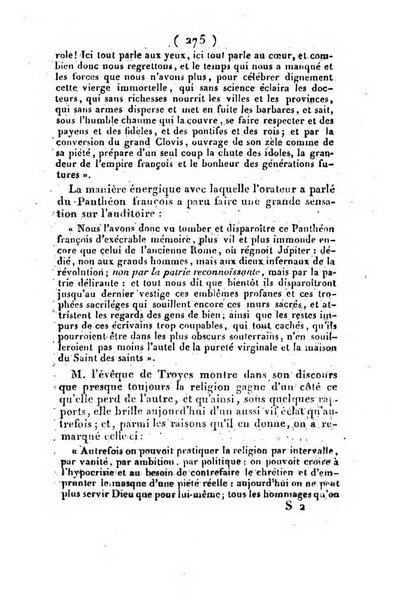 L'ami de la religion et du roi journal ecclesiastique, politique et litteraire