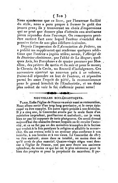 L'ami de la religion et du roi journal ecclesiastique, politique et litteraire