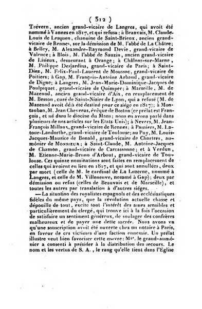 L'ami de la religion et du roi journal ecclesiastique, politique et litteraire