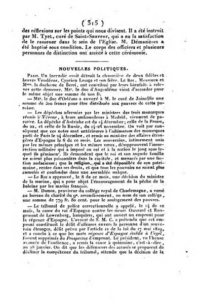 L'ami de la religion et du roi journal ecclesiastique, politique et litteraire