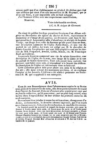 L'ami de la religion et du roi journal ecclesiastique, politique et litteraire