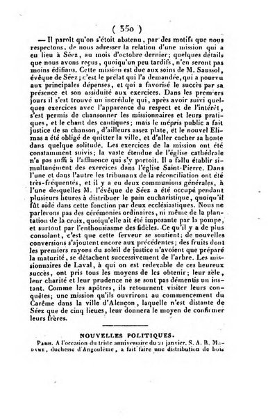 L'ami de la religion et du roi journal ecclesiastique, politique et litteraire