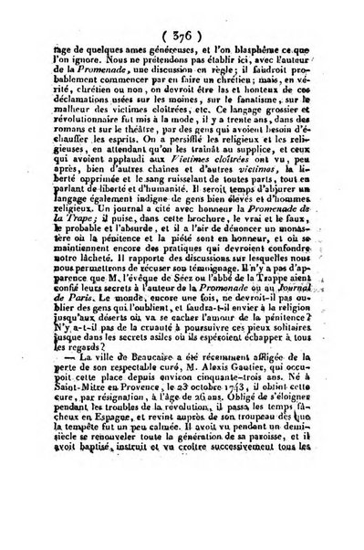 L'ami de la religion et du roi journal ecclesiastique, politique et litteraire