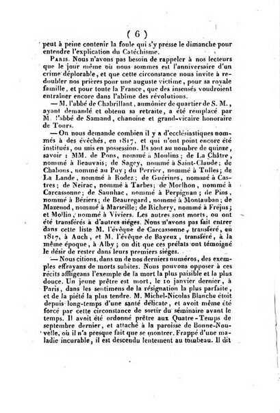 L'ami de la religion et du roi journal ecclesiastique, politique et litteraire