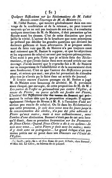 L'ami de la religion et du roi journal ecclesiastique, politique et litteraire