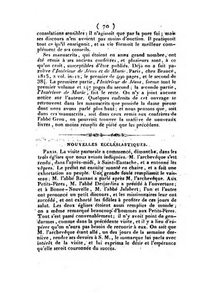 L'ami de la religion et du roi journal ecclesiastique, politique et litteraire