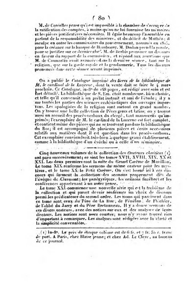 L'ami de la religion et du roi journal ecclesiastique, politique et litteraire