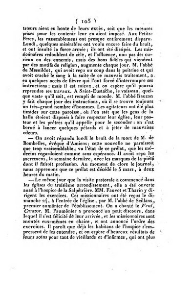 L'ami de la religion et du roi journal ecclesiastique, politique et litteraire