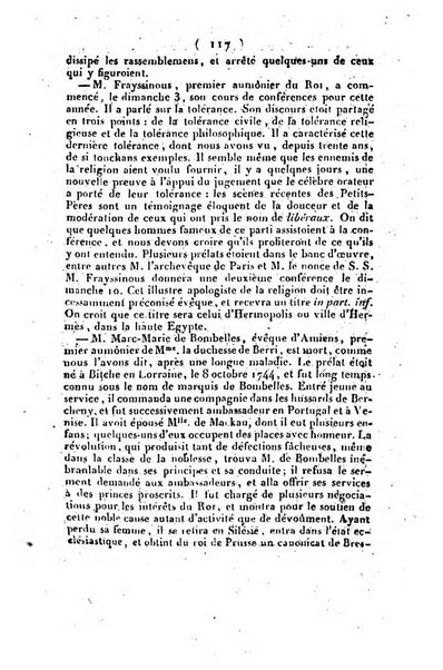 L'ami de la religion et du roi journal ecclesiastique, politique et litteraire