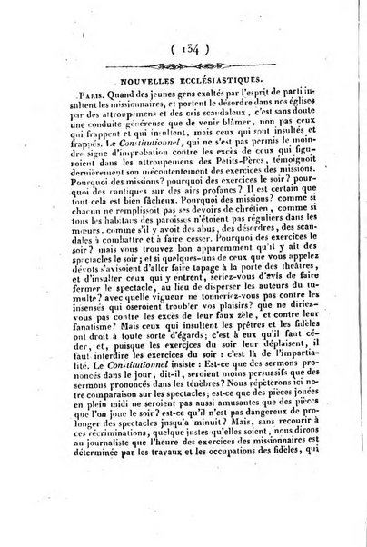 L'ami de la religion et du roi journal ecclesiastique, politique et litteraire