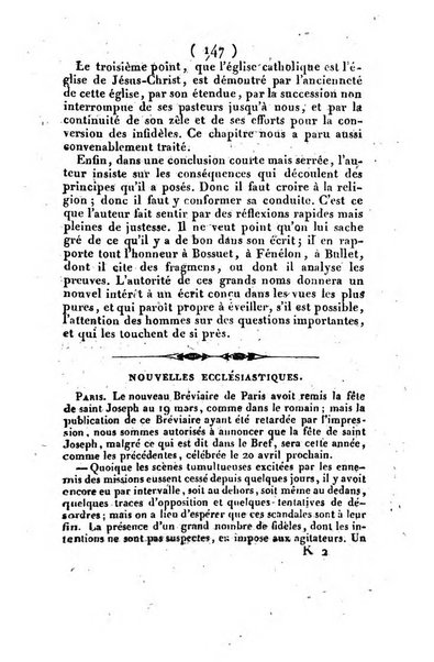 L'ami de la religion et du roi journal ecclesiastique, politique et litteraire