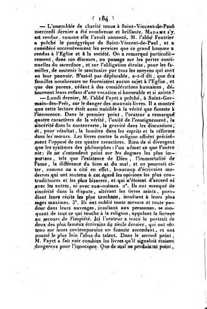 L'ami de la religion et du roi journal ecclesiastique, politique et litteraire