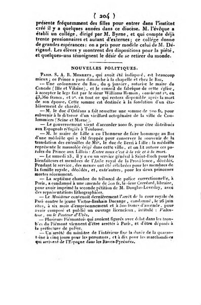 L'ami de la religion et du roi journal ecclesiastique, politique et litteraire