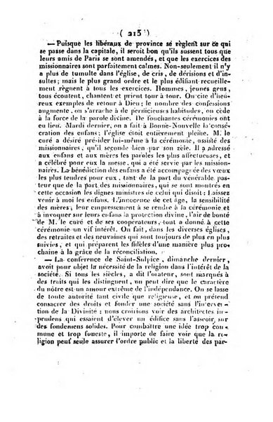 L'ami de la religion et du roi journal ecclesiastique, politique et litteraire