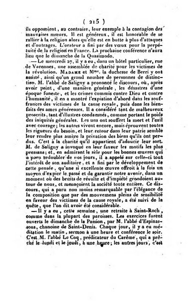 L'ami de la religion et du roi journal ecclesiastique, politique et litteraire