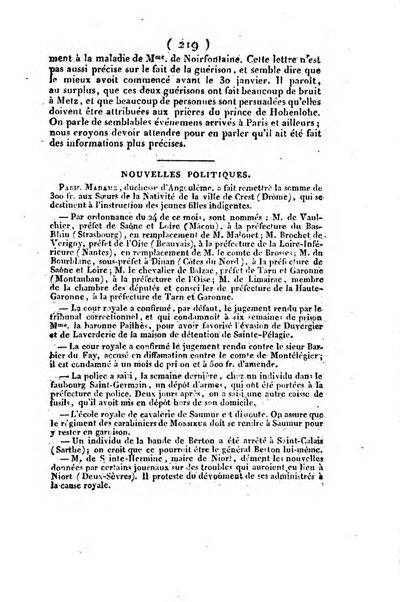 L'ami de la religion et du roi journal ecclesiastique, politique et litteraire