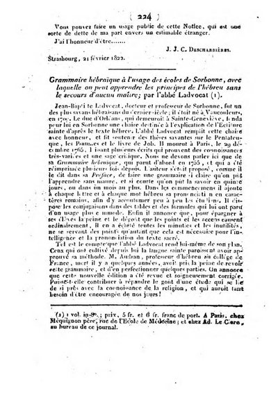 L'ami de la religion et du roi journal ecclesiastique, politique et litteraire