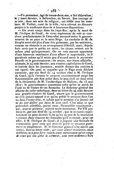 L'ami de la religion et du roi journal ecclesiastique, politique et litteraire