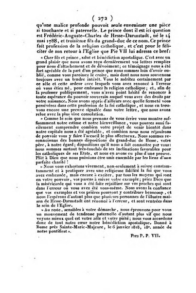 L'ami de la religion et du roi journal ecclesiastique, politique et litteraire