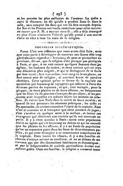 L'ami de la religion et du roi journal ecclesiastique, politique et litteraire