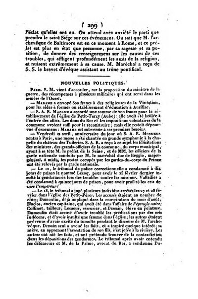 L'ami de la religion et du roi journal ecclesiastique, politique et litteraire