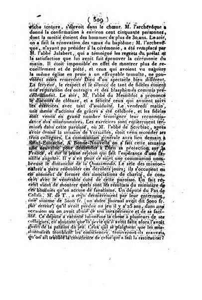 L'ami de la religion et du roi journal ecclesiastique, politique et litteraire