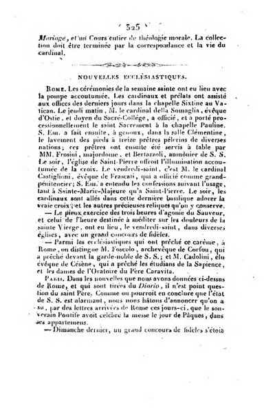 L'ami de la religion et du roi journal ecclesiastique, politique et litteraire