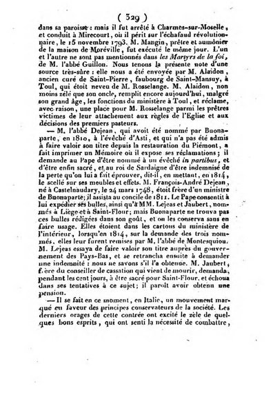 L'ami de la religion et du roi journal ecclesiastique, politique et litteraire