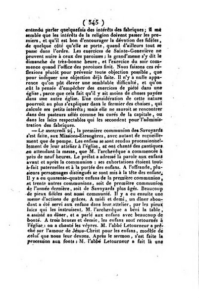 L'ami de la religion et du roi journal ecclesiastique, politique et litteraire