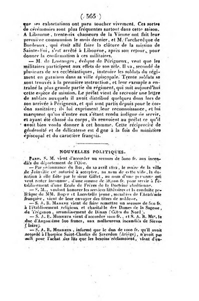 L'ami de la religion et du roi journal ecclesiastique, politique et litteraire