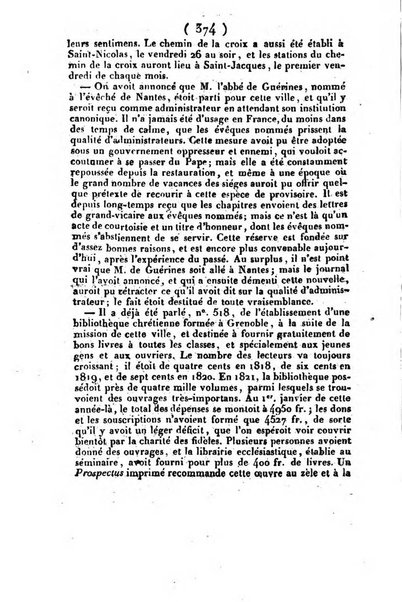 L'ami de la religion et du roi journal ecclesiastique, politique et litteraire