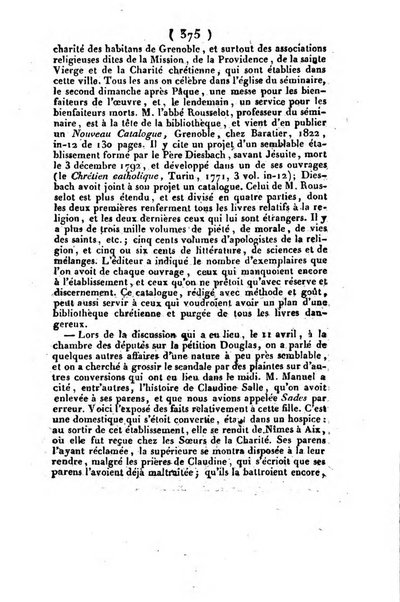 L'ami de la religion et du roi journal ecclesiastique, politique et litteraire