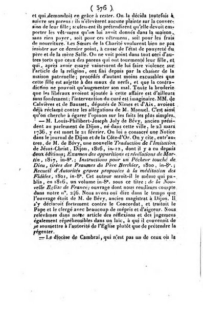 L'ami de la religion et du roi journal ecclesiastique, politique et litteraire