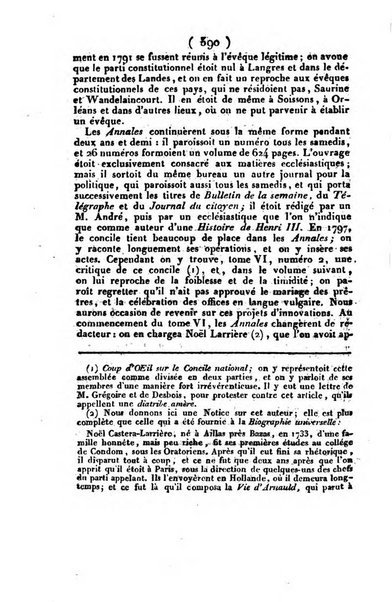 L'ami de la religion et du roi journal ecclesiastique, politique et litteraire