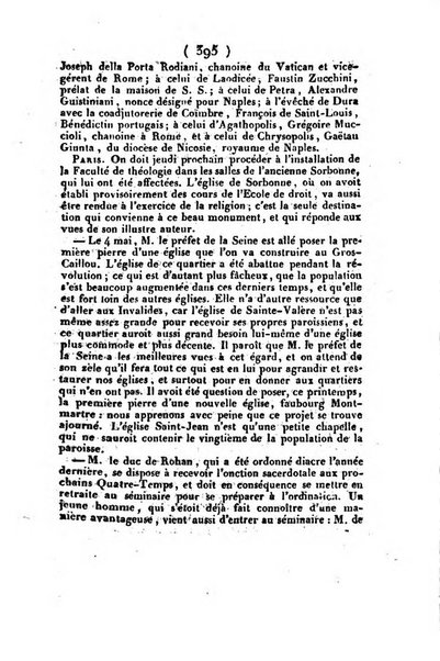 L'ami de la religion et du roi journal ecclesiastique, politique et litteraire