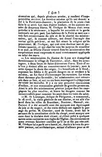 L'ami de la religion et du roi journal ecclesiastique, politique et litteraire