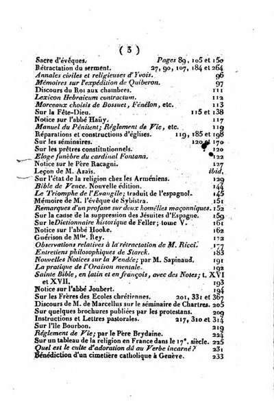 L'ami de la religion et du roi journal ecclesiastique, politique et litteraire