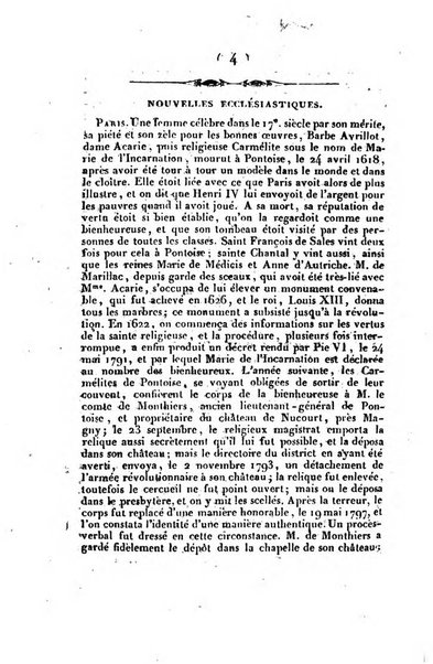 L'ami de la religion et du roi journal ecclesiastique, politique et litteraire