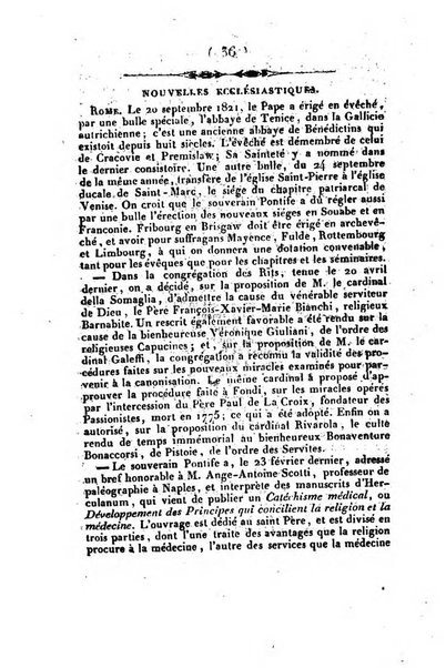 L'ami de la religion et du roi journal ecclesiastique, politique et litteraire