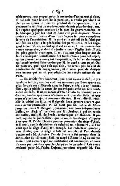 L'ami de la religion et du roi journal ecclesiastique, politique et litteraire