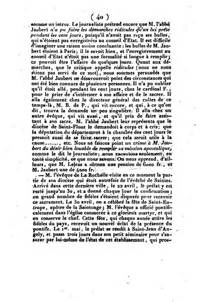 L'ami de la religion et du roi journal ecclesiastique, politique et litteraire