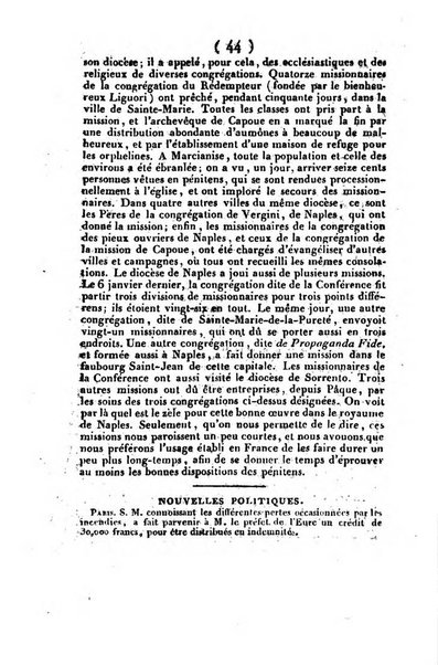 L'ami de la religion et du roi journal ecclesiastique, politique et litteraire