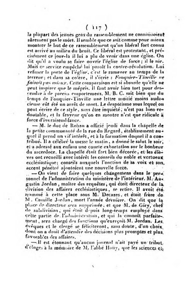 L'ami de la religion et du roi journal ecclesiastique, politique et litteraire