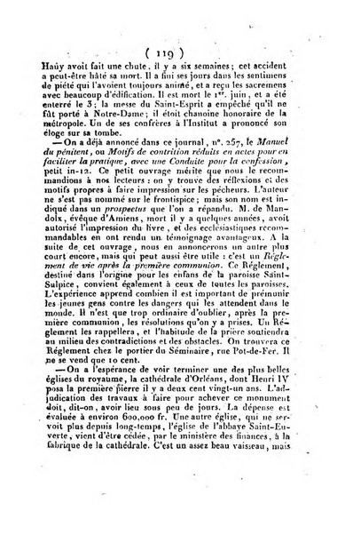 L'ami de la religion et du roi journal ecclesiastique, politique et litteraire