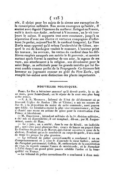 L'ami de la religion et du roi journal ecclesiastique, politique et litteraire