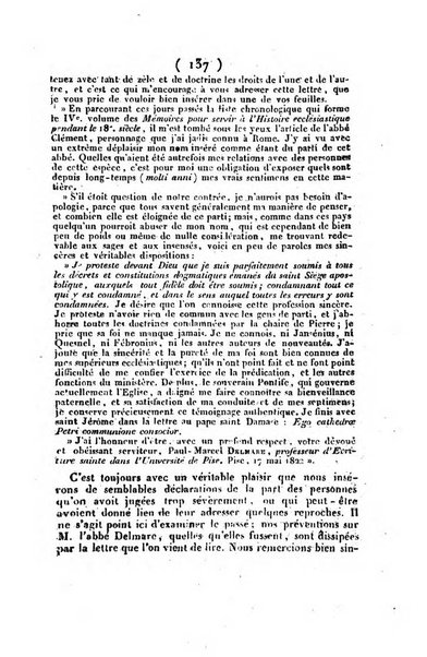 L'ami de la religion et du roi journal ecclesiastique, politique et litteraire