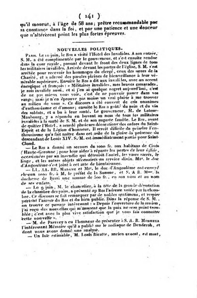 L'ami de la religion et du roi journal ecclesiastique, politique et litteraire